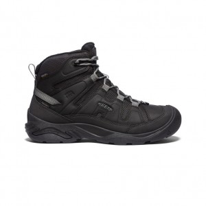 Black Grey Men Keen Circadia Polar Waterproof Work Boots | WWK5679JU