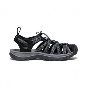 Black Grey Women Keen Whisper Sandals | FFG1843BU