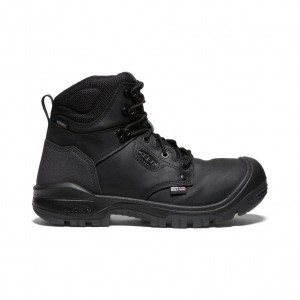 Black Men Keen Independence 6" Waterproof Work Boots | HJN4212SS