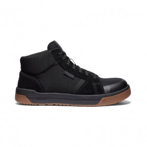 Black Men Keen Kenton Mid Work Shoes | WUK9147LT