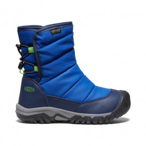 Blue Big Kids' Keen Puffrider Waterproof Winter Snow Boots | FSU5769SX