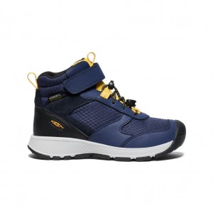 Blue Yellow Kids' Keen Skua Waterproof Work Boots | LRS889MZ