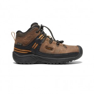 Brown Big Kids' Keen Targhee Waterproof Work Boots | UGP4232KT