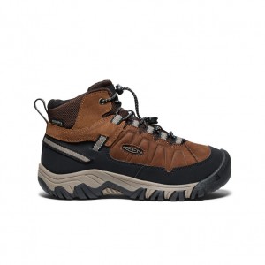 Brown Black Big Kids' Keen Targhee IV Waterproof Hiking Boots | BWA4220YC