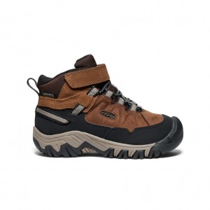 Brown Black Kids' Keen Targhee IV Waterproof Hiking Boots | CIO3265MX