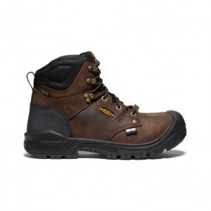 Brown Black Men Keen Independence 6" Insulated Waterproof Work Boots | DFC8380HR