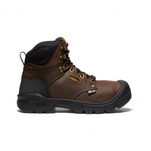 Brown Black Men Keen Independence 6" Waterproof Internal MET Work Boots | IMI3185TU