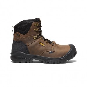 Brown Black Men Keen Independence 6" Waterproof Work Boots | HWF1284EP