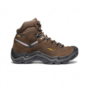 Brown Men Keen Durand II Waterproof Work Boots | ZAU9474WB