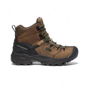 Brown Men Keen Pittsburgh Energy 6" Waterproof Work Boots | FKQ6280VE