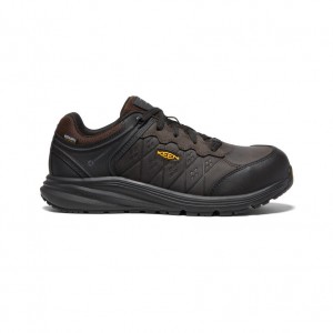 Coffee Black Men Keen Vista Energy+ Waterproof Work Shoes | ZPW9724DA