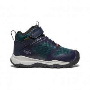 Dark Green Blue Kids' Keen Wanduro Waterproof Work Boots | JBO946QI