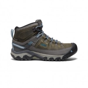 Green Blue Women Keen Targhee III Waterproof Mid Work Boots | ADS7934BJ