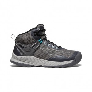 Grey Black Women Keen NXIS EVO Waterproof Work Boots | PNT7676HJ