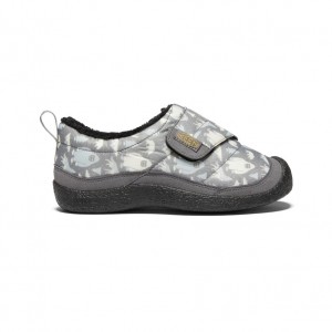 Grey White Big Kids' Keen Howser Wrap Sneakers | PFI285KL