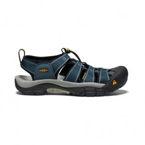 Navy Grey Men Keen Newport H2 Sandals | DWW7419JR