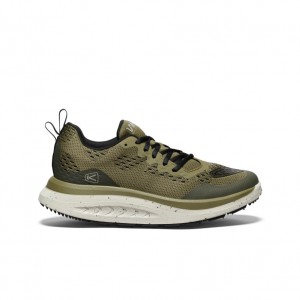 Olive Black Men Keen WK400 Walking Shoes | GNV5945VG