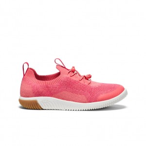 Pink White Big Kids' Keen KNX Knit Sneakers | ZRO2838NC