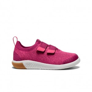 Purple Kids' Keen KNX Knit Double Strap Sneakers | WZW9248MT