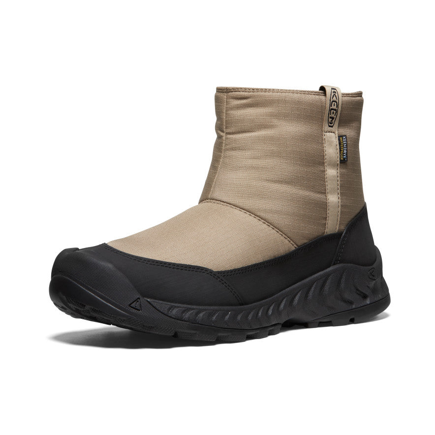 Beige Black Men Keen Hood NXIS Waterproof Winter Pull-On Snow Boots | FAO3791WO