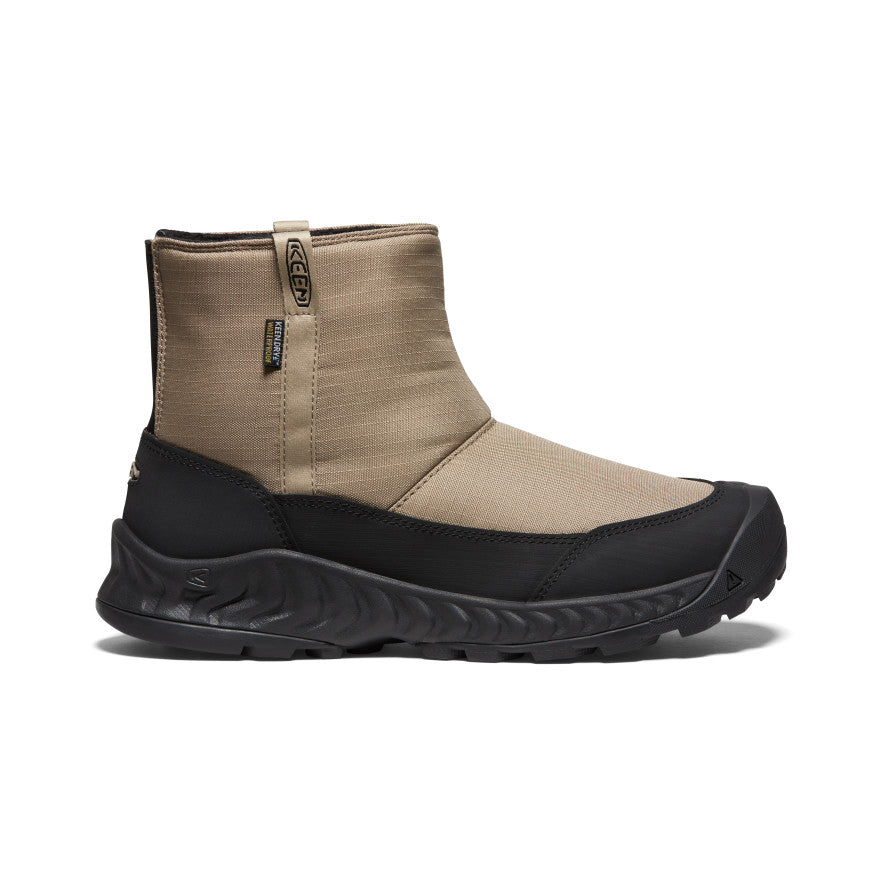 Beige Black Men Keen Hood NXIS Waterproof Winter Pull-On Snow Boots | FAO3791WO