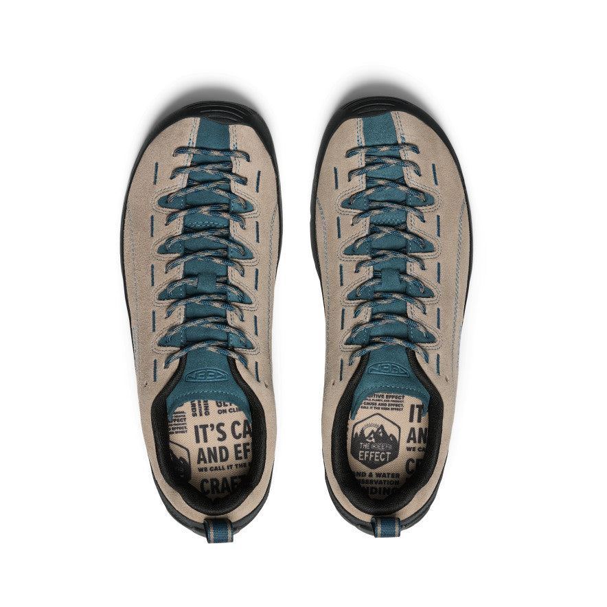 Beige Blue Men Keen Jasper Suede Sneakers | VVD5386JD