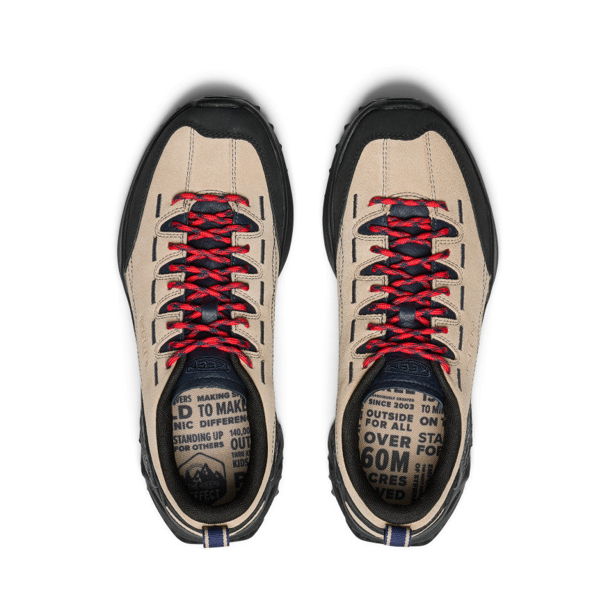 Beige Blue Men Keen Jasper Zionic Sneakers | WZX6483CW