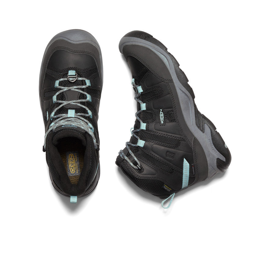 Black Blue Women Keen Circadia Polar Waterproof Work Boots | VHK5466WN