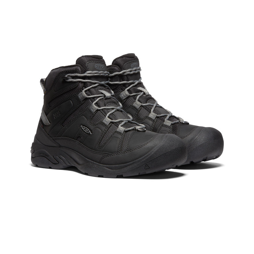 Black Grey Men Keen Circadia Polar Waterproof Work Boots | WWK5679JU