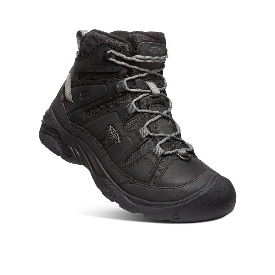 Black Grey Men Keen Circadia Polar Waterproof Work Boots | WWK5679JU