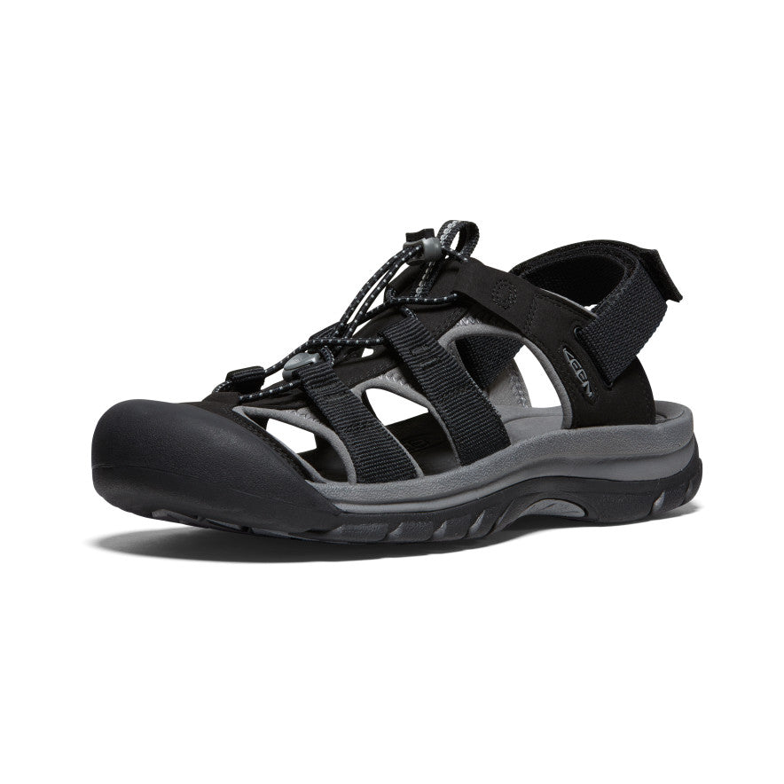 Black Grey Men Keen Rapids H2 Sandals | PLL6116ZE