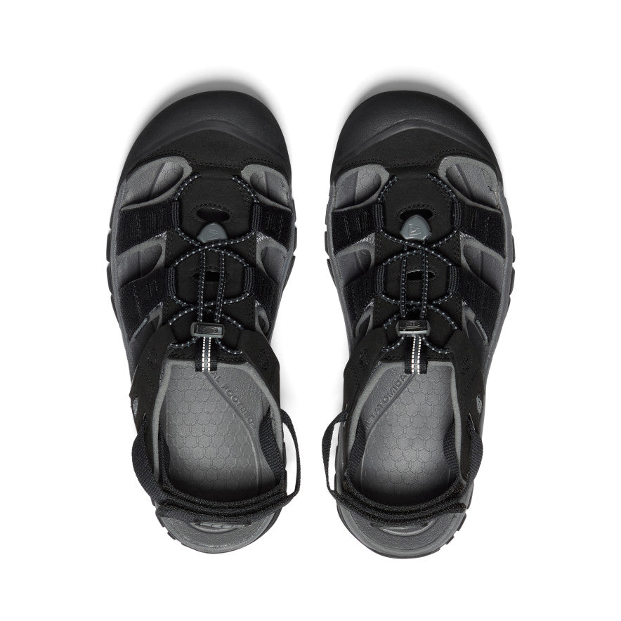 Black Grey Men Keen Rapids H2 Sandals | PLL6116ZE