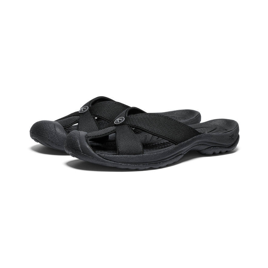 Black Grey Women Keen Bali Slide Sandals | QRA90100NO