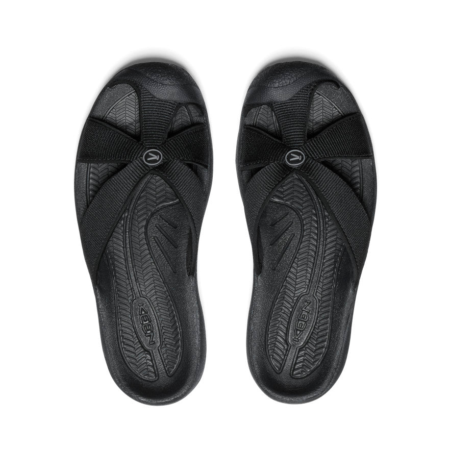 Black Grey Women Keen Bali Slide Sandals | QRA90100NO