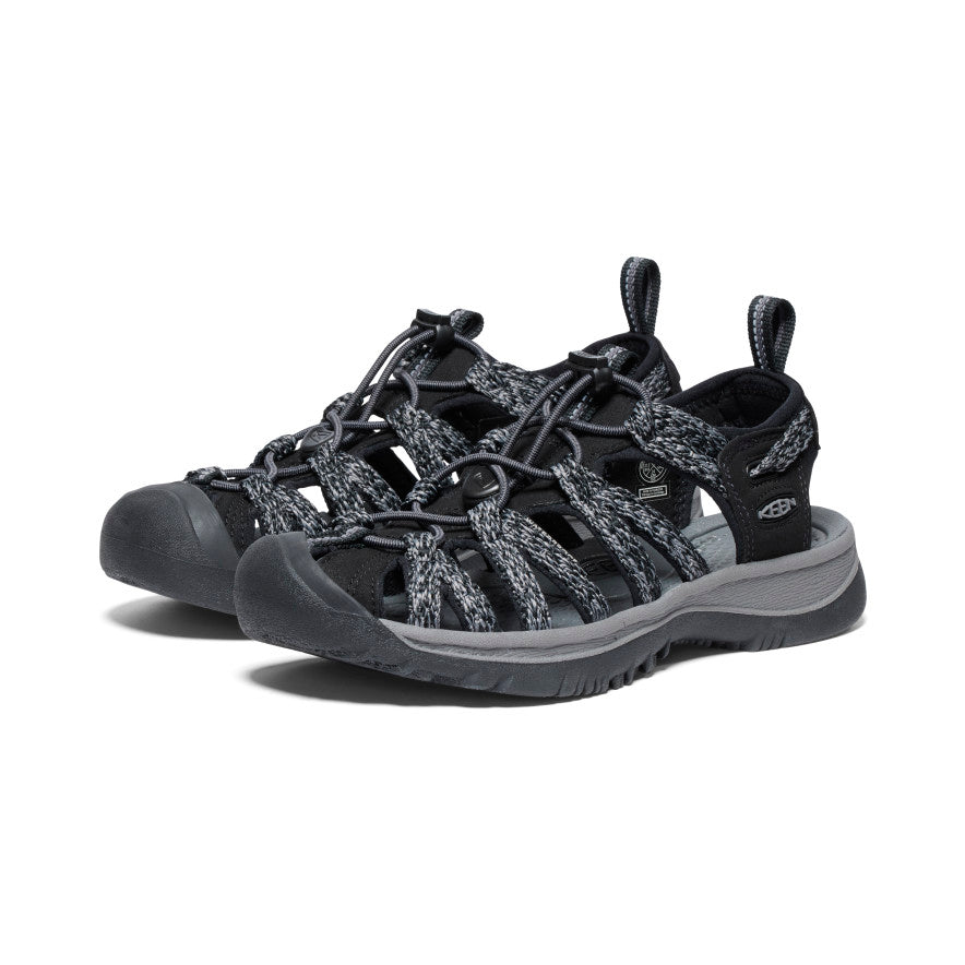 Black Grey Women Keen Whisper Sandals | FFG1843BU