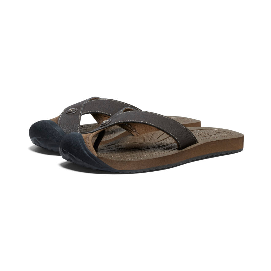 Black Men Keen Barbados Flip Flops | XVB10035RD