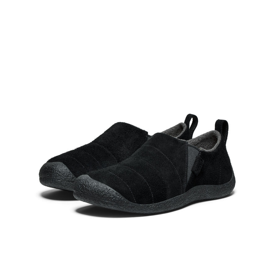 Black Men Keen Howser II Leather Slip On Shoes | ZCF3934EN