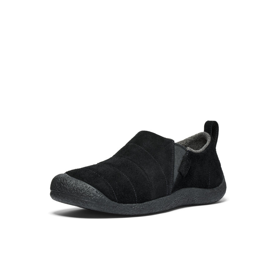 Black Men Keen Howser II Leather Slip On Shoes | ZCF3934EN