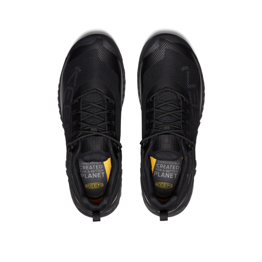 Black Men Keen NXIS EVO Waterproof Work Shoes | IJD3645ZO