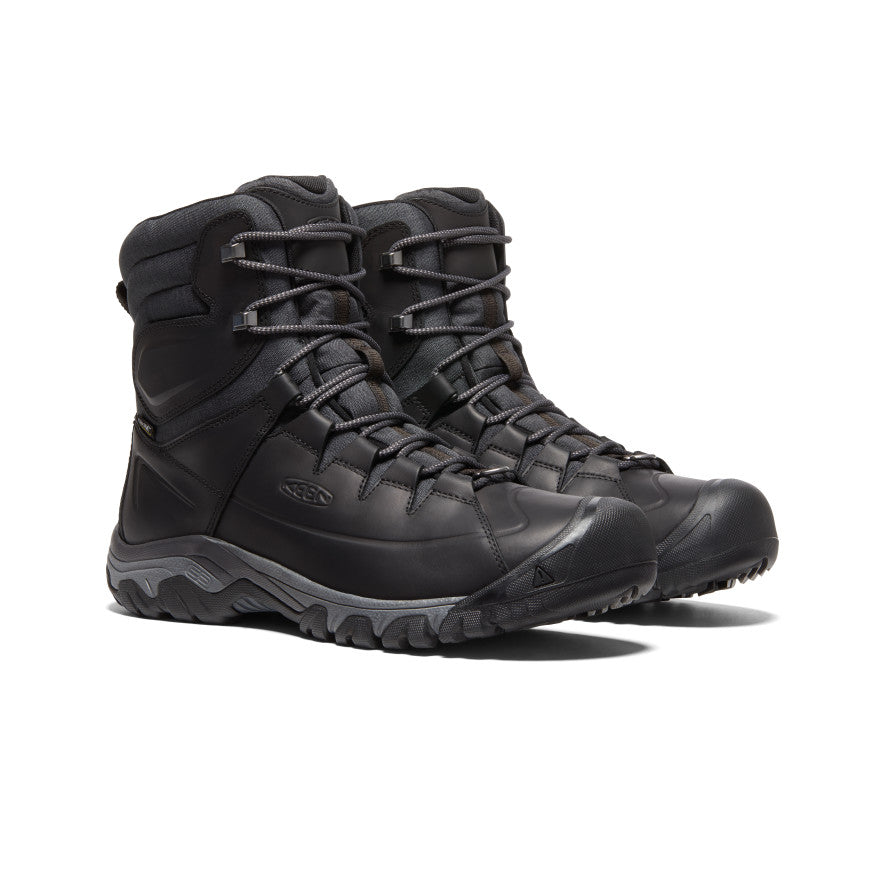 Black Men Keen Targhee High Lace Waterproof Work Boots | VWC3534GB