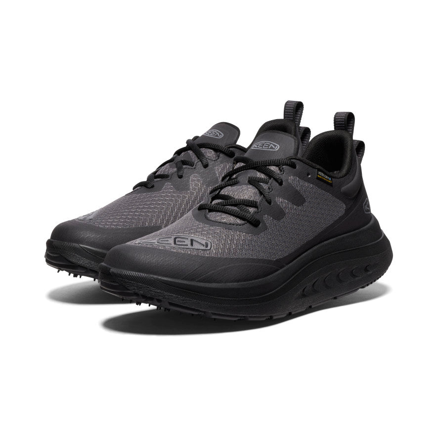 Black Men Keen WK400 Waterproof Walking Shoes | TZM645XT