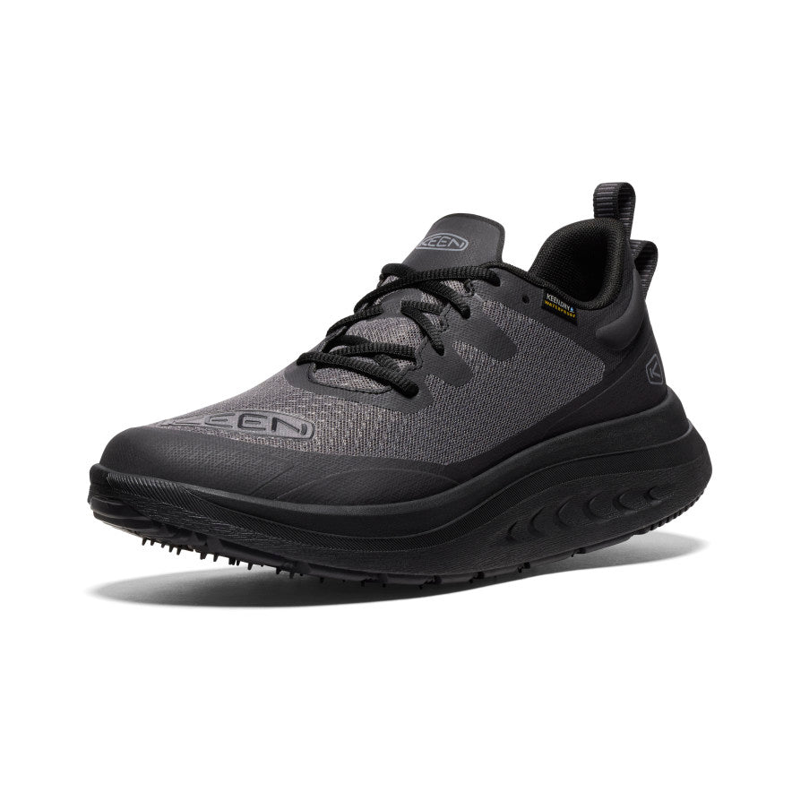 Black Men Keen WK400 Waterproof Walking Shoes | TZM645XT