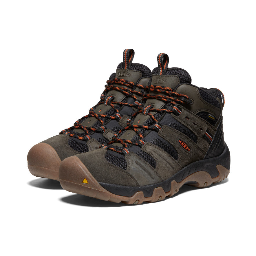 Black Olive Khaki Orange Men Keen Headout Waterproof Hiking Boots | ZWC924JP