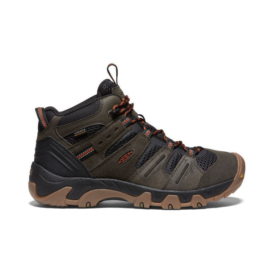 Black Olive Khaki Orange Men Keen Headout Waterproof Hiking Boots | ZWC924JP