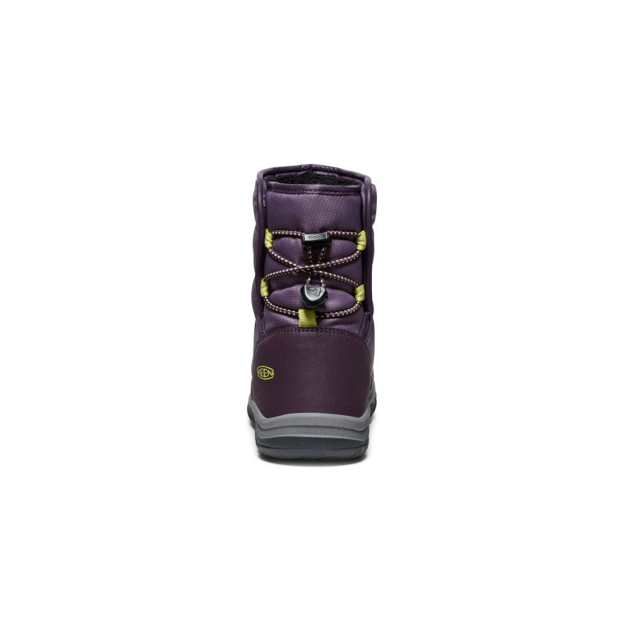 Black Purple Green Big Kids' Keen Puffrider Waterproof Winter Snow Boots | UBE8731EU