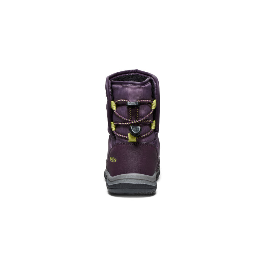 Black Purple Green Kids' Keen Puffrider Waterproof Winter Snow Boots | HND4974NY