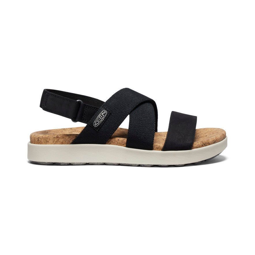 Black Women Keen Elle Criss Cross Sandals | OHL4021SE