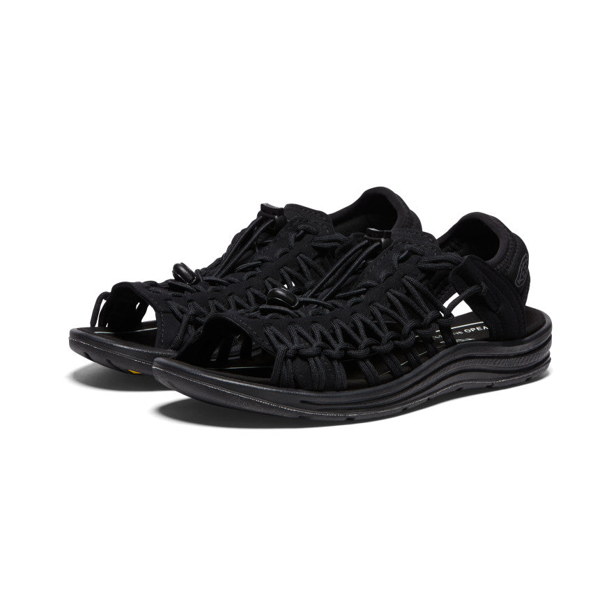 Black Women Keen Uneek II Open-Toe Sneaker Sandals | HRH645KV