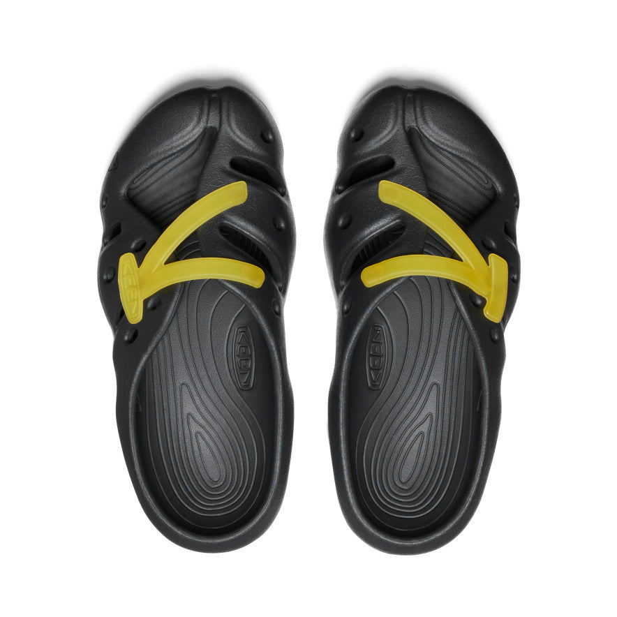 Black Yellow Women Keen Yogeez Clog Sandals | XMO584UZ