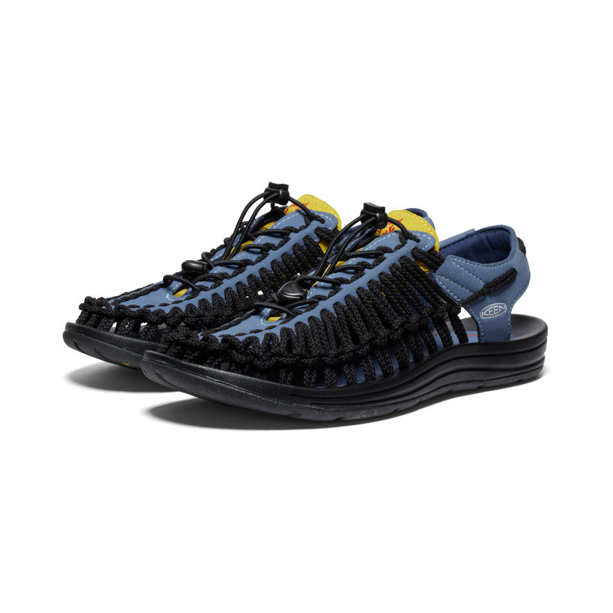 Blue Black Men Keen Uneek Sneaker Sandals | UDP1416HJ